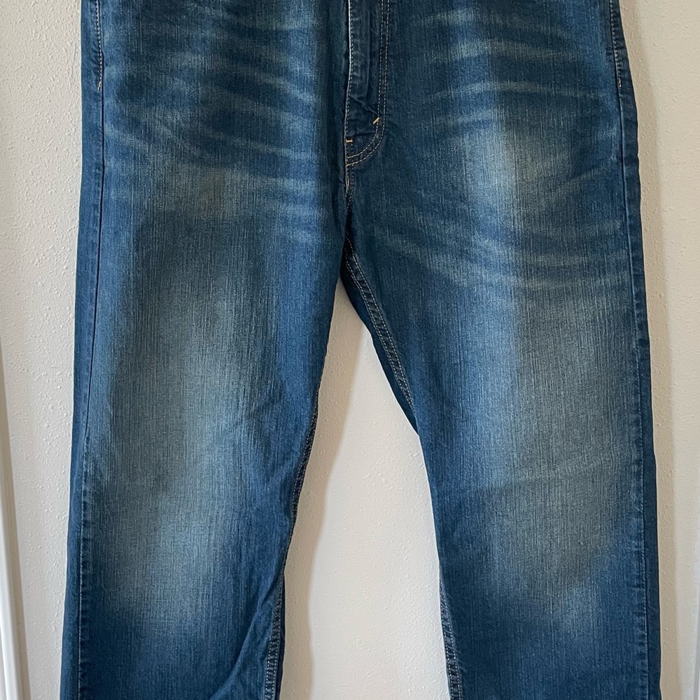 Levi's Men's 38 X 29 505 Regular Fit Blue Jeans